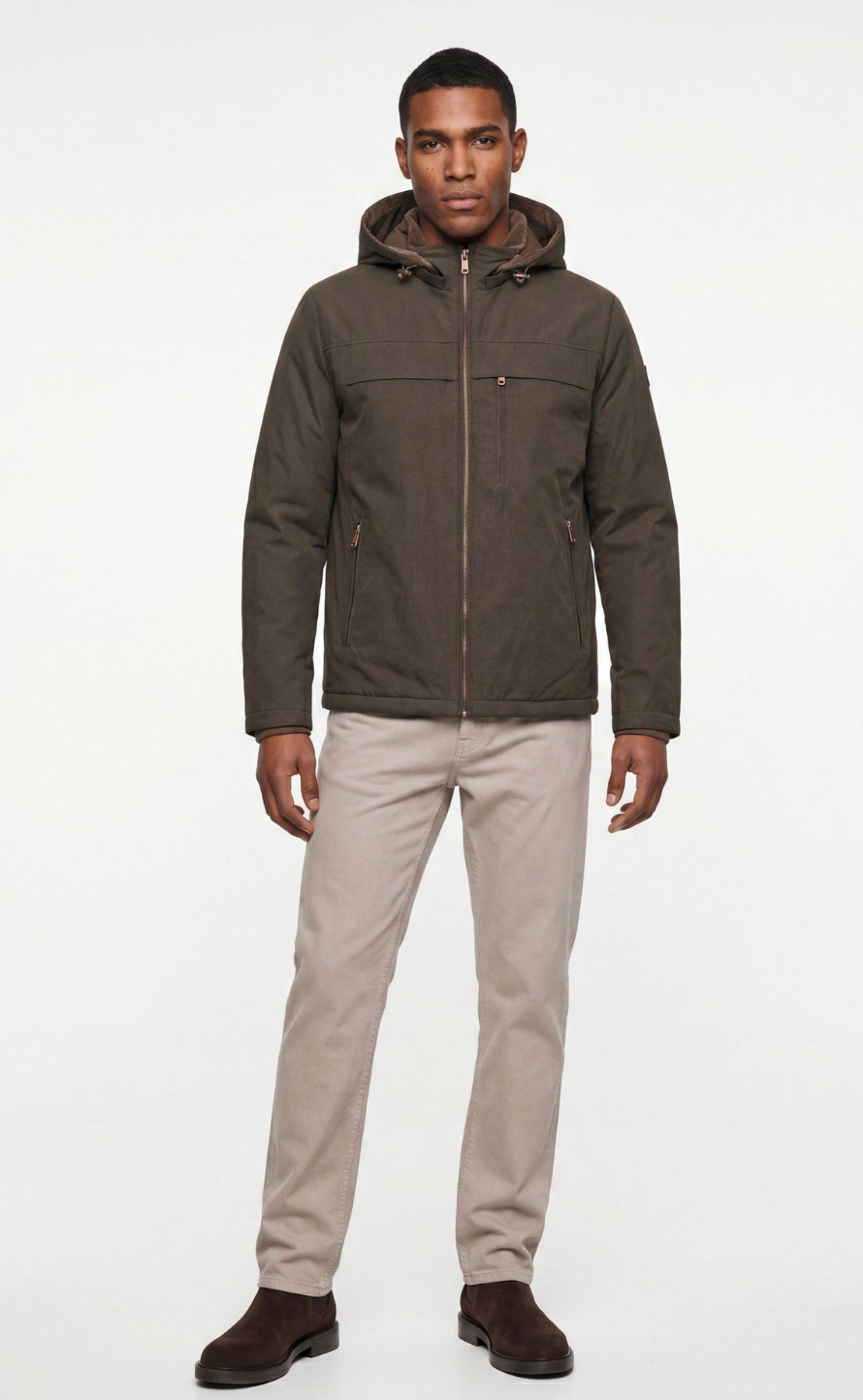 Milestone Green Hooded Jacket Harry 48