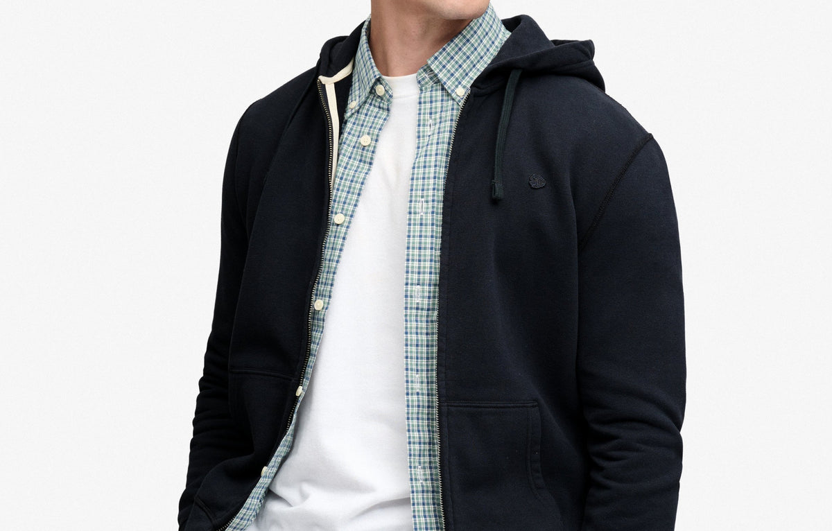 Superdry Navy Zip Hoodie M2014703A 24s