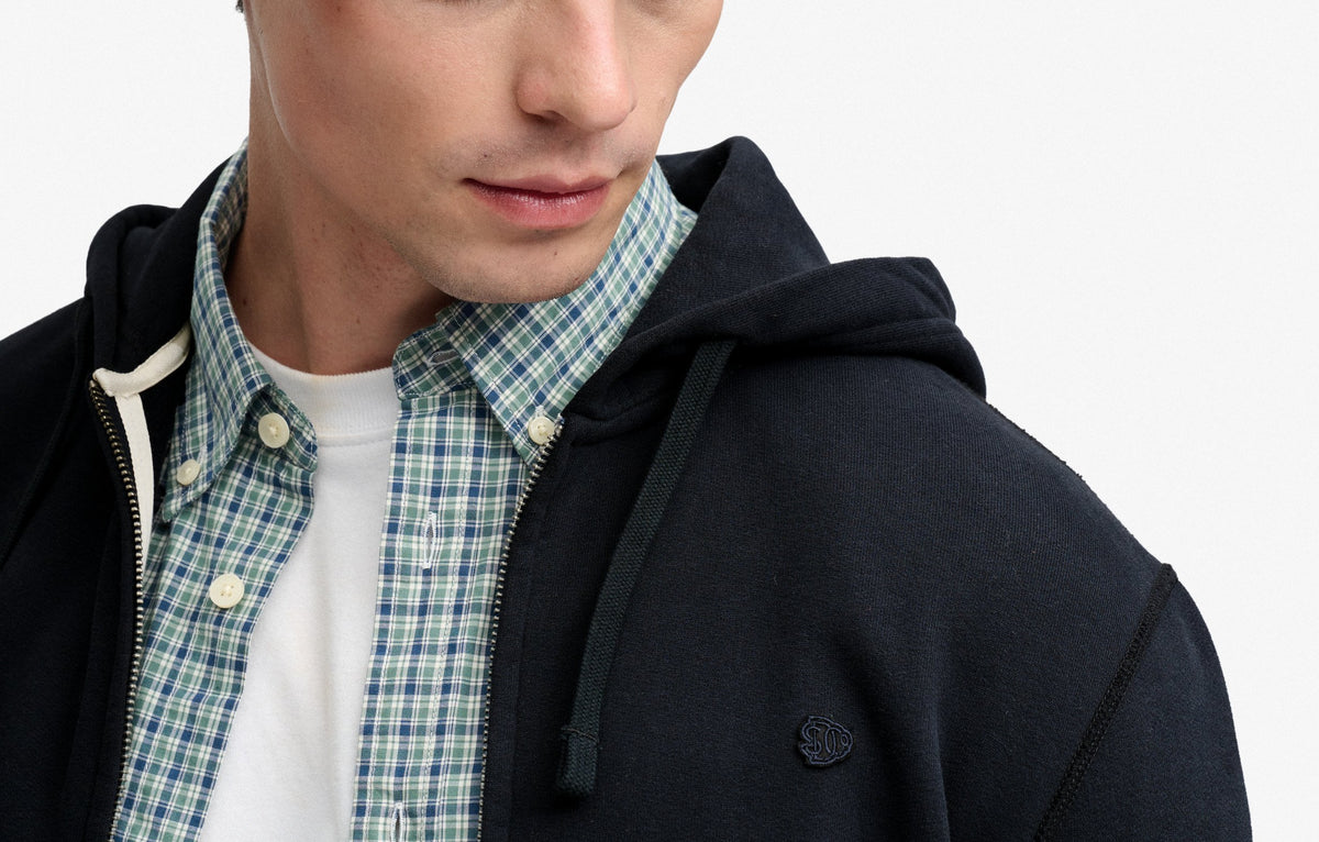 Superdry Navy Zip Hoodie M2014703A 24s