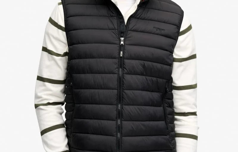 Superdry Black Gilet M5012516A 02a