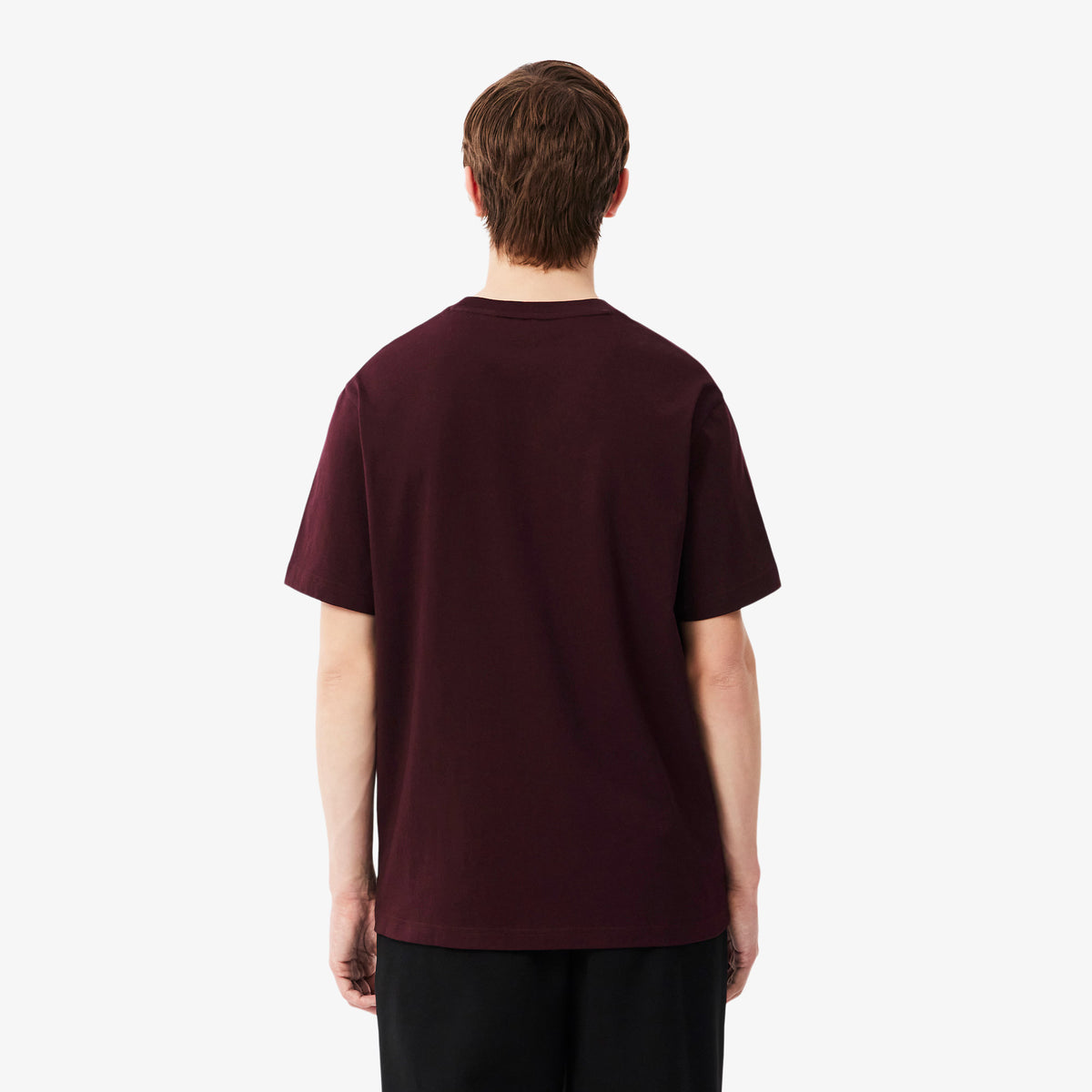 Lacoste Burgundy Cotton Tee TH7318 3KE