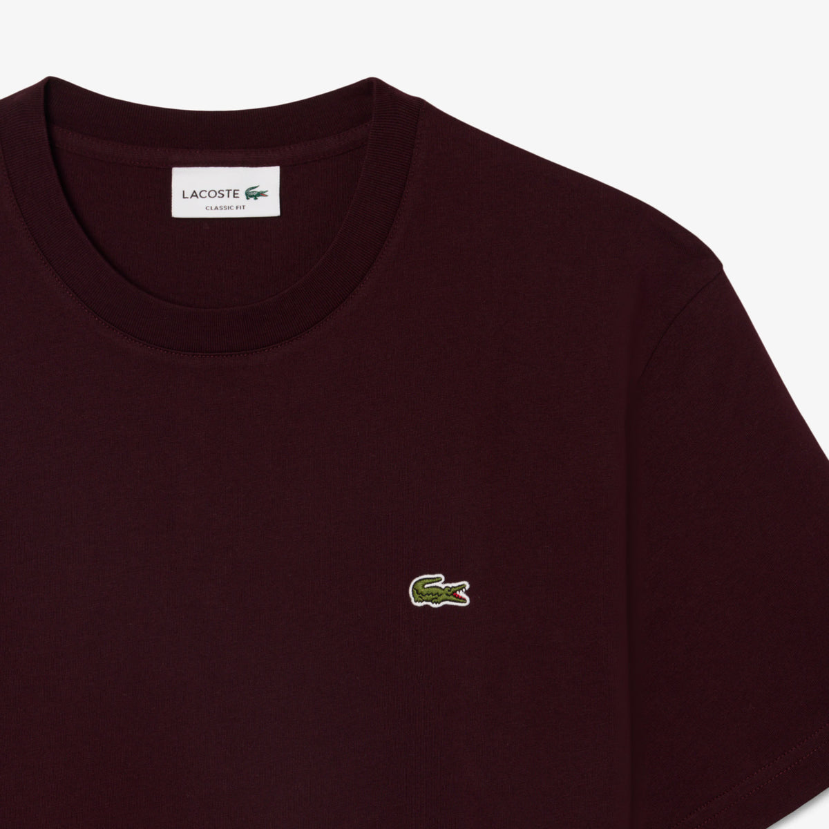 Lacoste Burgundy Cotton Tee TH7318 3KE