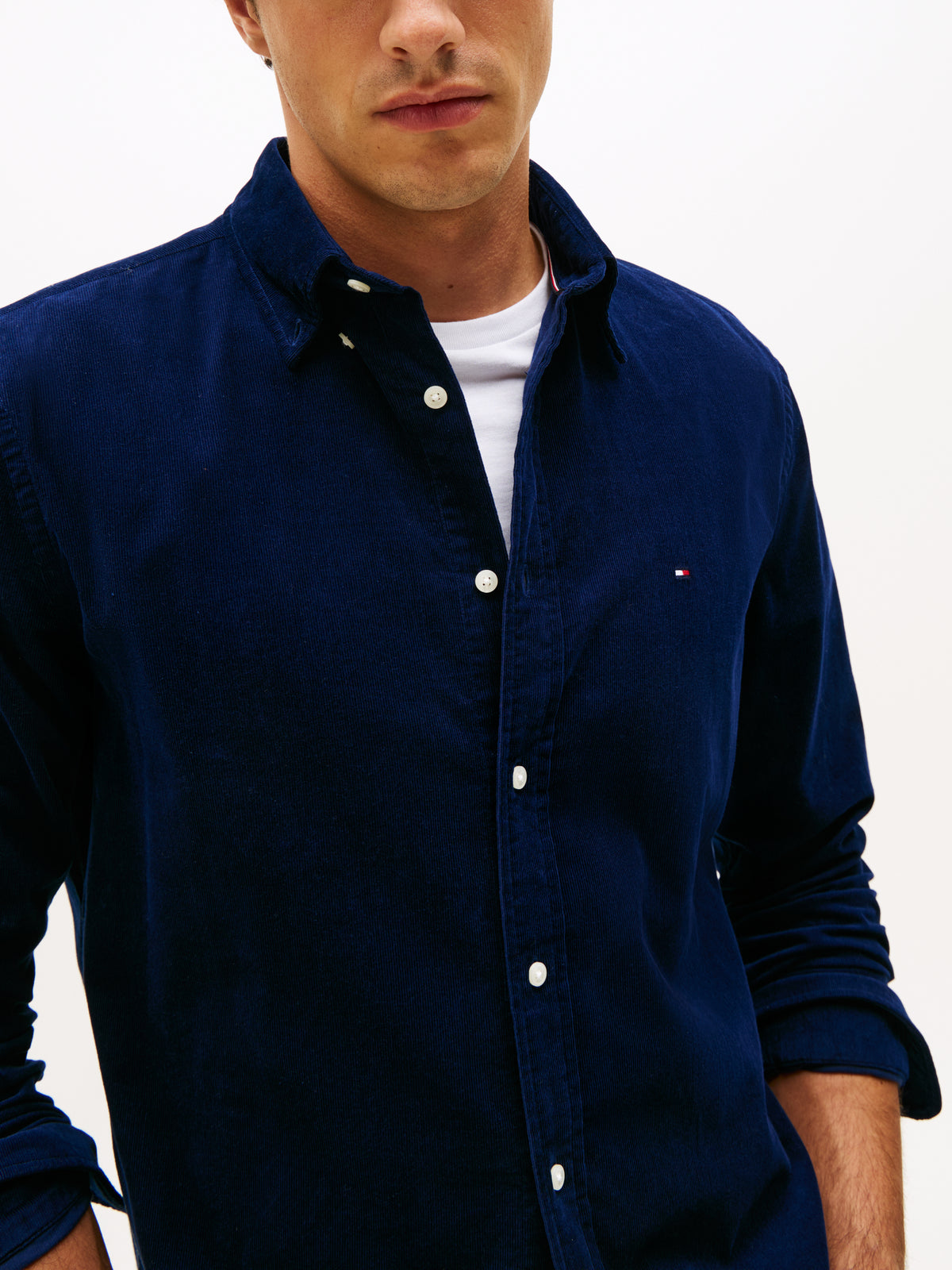 Tommy Hilfiger Navy Cord Shirt MW0MW40486 BCL