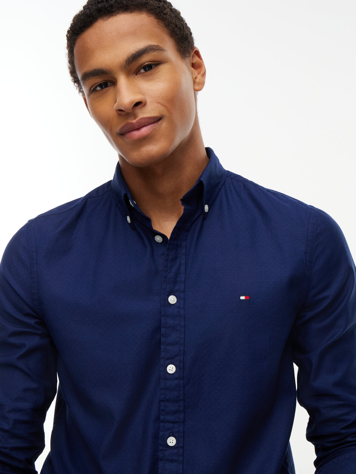 Tommy Hilfiger Navy Slim Fit Shirt MW0MW44570 DCC