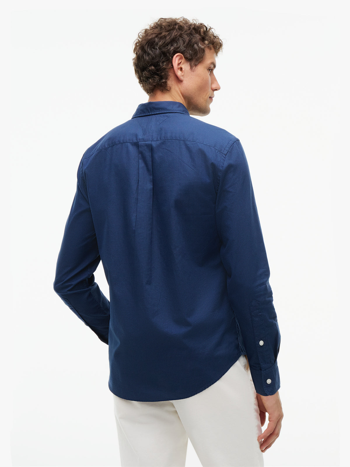 Tommy Hilfiger Navy Dobby Shirt MW0MW44600 c3q
