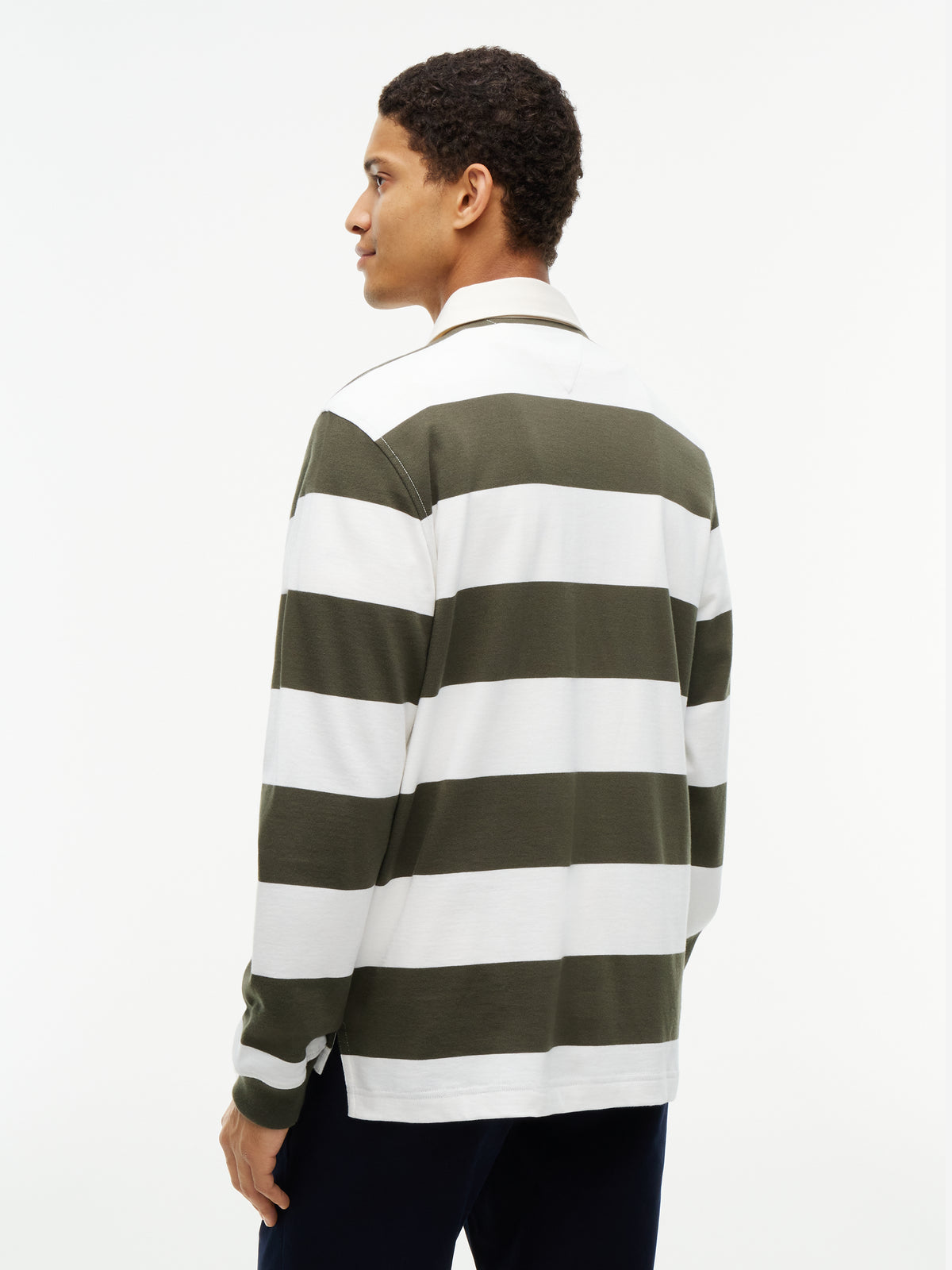 Tommy Hilfiger Green Stripe Rugby MW0MW45692 mt1