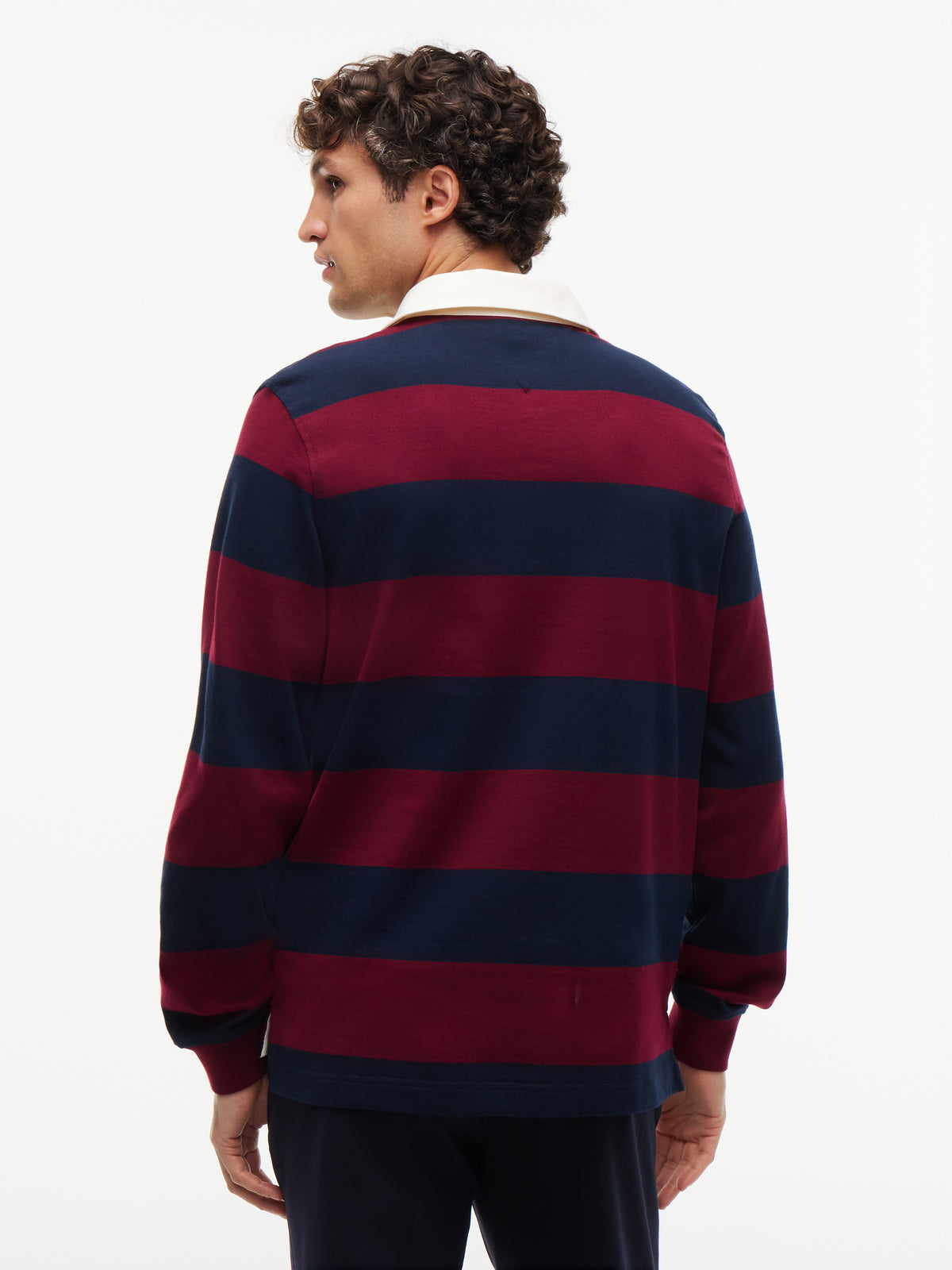Tommy Hilfiger Burgundy Stripe Rugby MW0MW45692 vlp