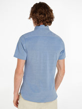Load image into Gallery viewer, Tommy Hilfiger mw0mw30911 C14 | Slim Fit Short Sleeve Knitted Shirt in Blue