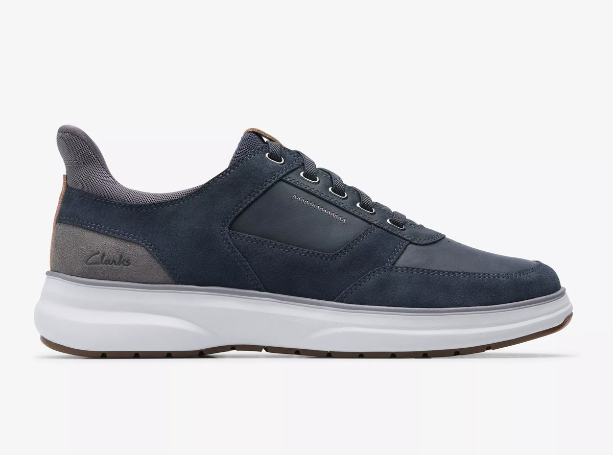 Clarks Navy Shoes Mullan Easy