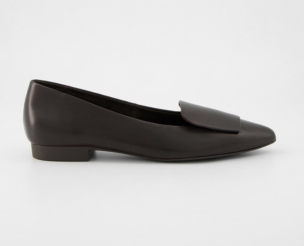 Paul Green Dark Brown Leather Loafers 3792 222
