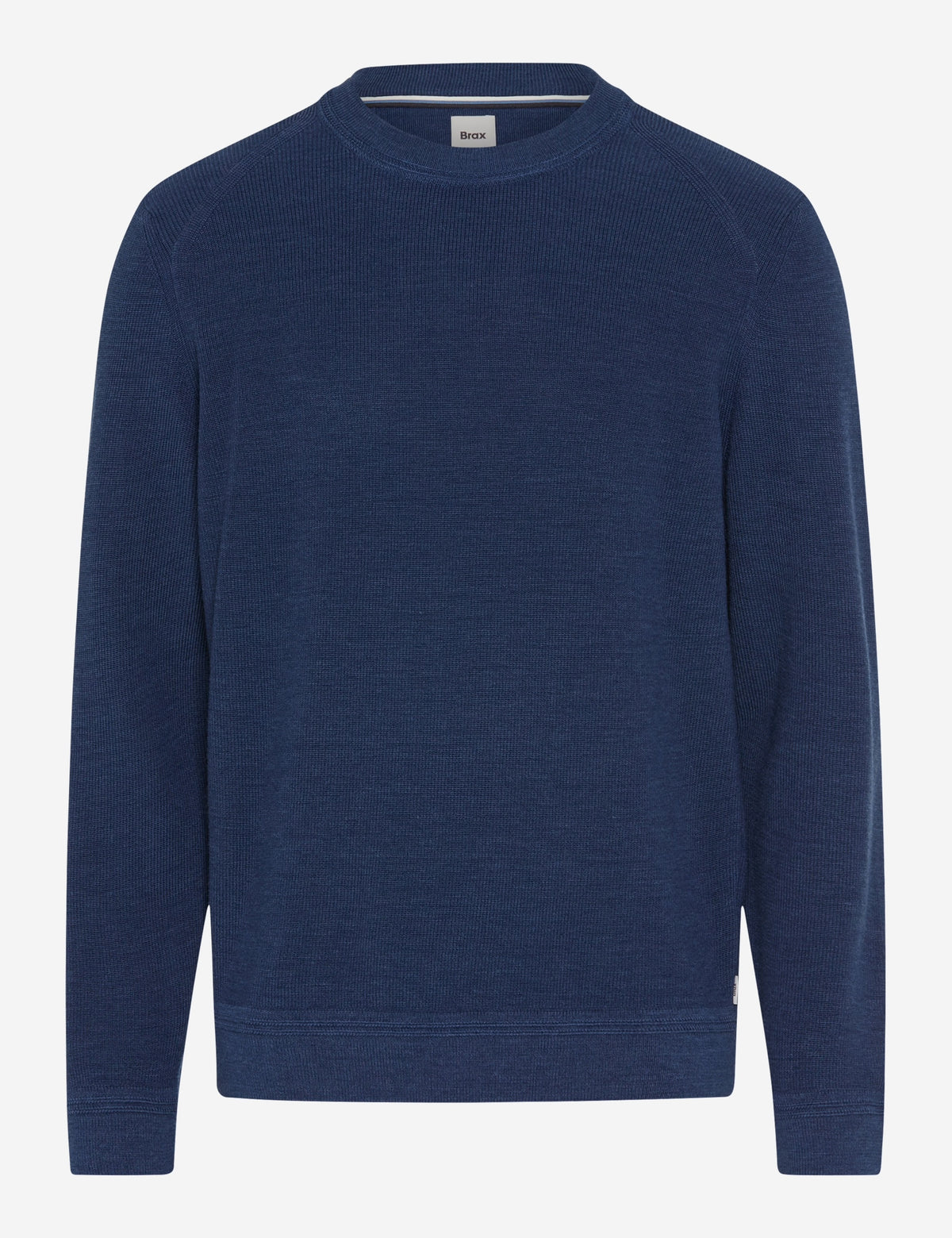 Brax Steel Blue Crew Knit 70-0539 Roy 25
