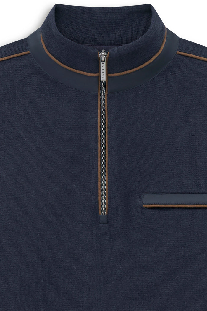 Bugatti Navy Zip Sweat 8500 25050f 390