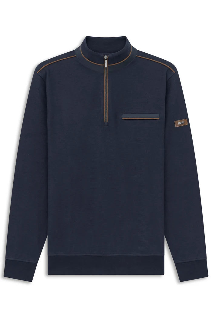 Bugatti Navy Zip Sweat 8500 25050f 390