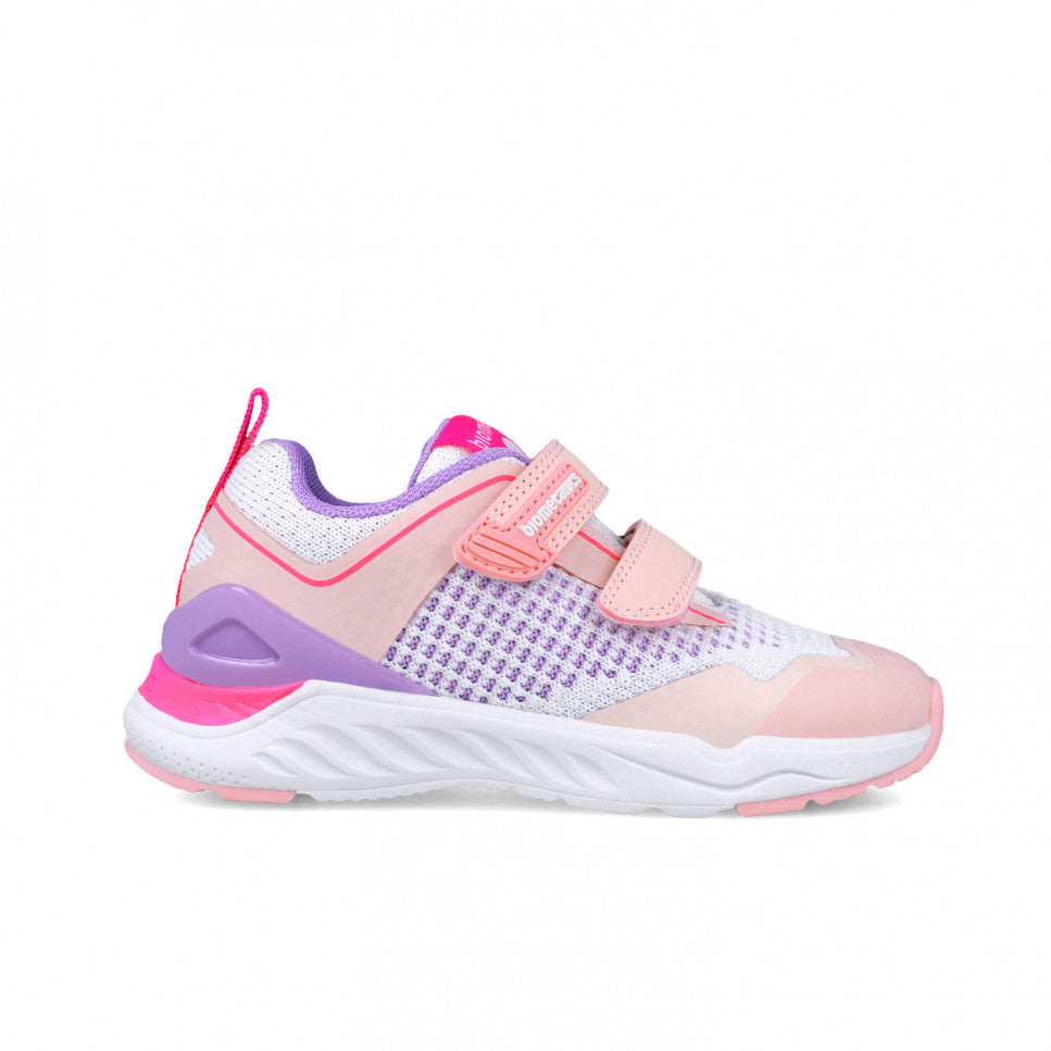 Biomecanics Girls Velcro Shoe Pink White 252270