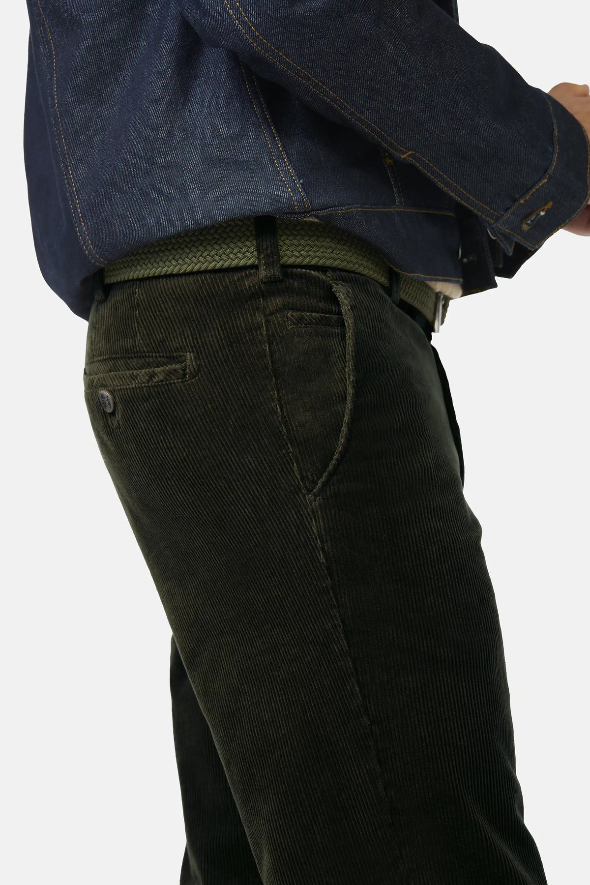 Meyer Roma Olive Green Cords 3708 27