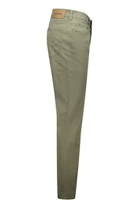 Gardeur 440951 1074 | 5 Pocket Regular Fit Chinos with Surface Interest in Green