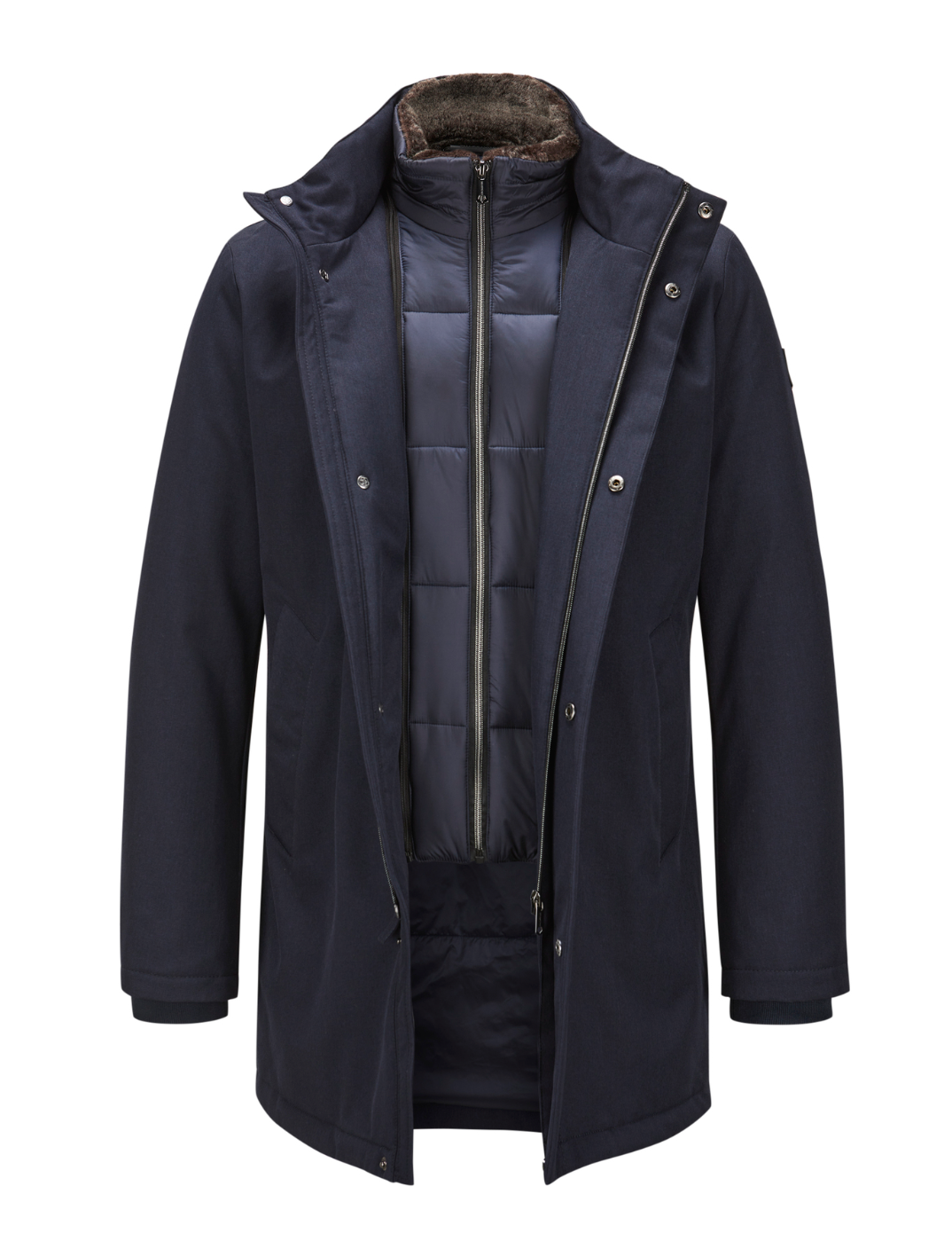 Milestone Navy Waterproof Padded Coat London 39