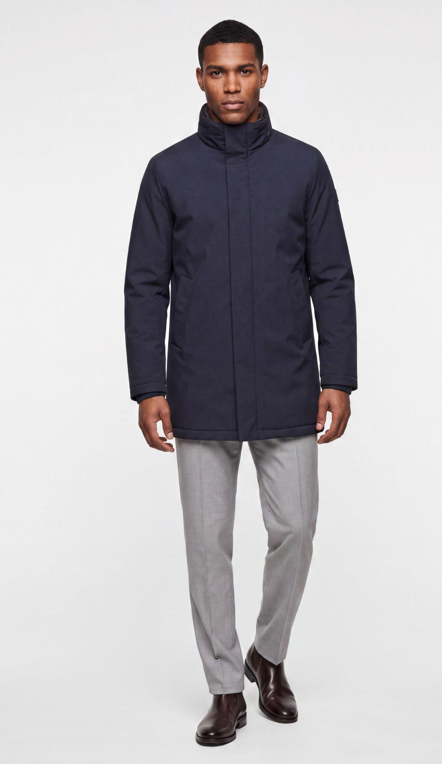 Milestone Navy Waterproof Padded Coat London 39