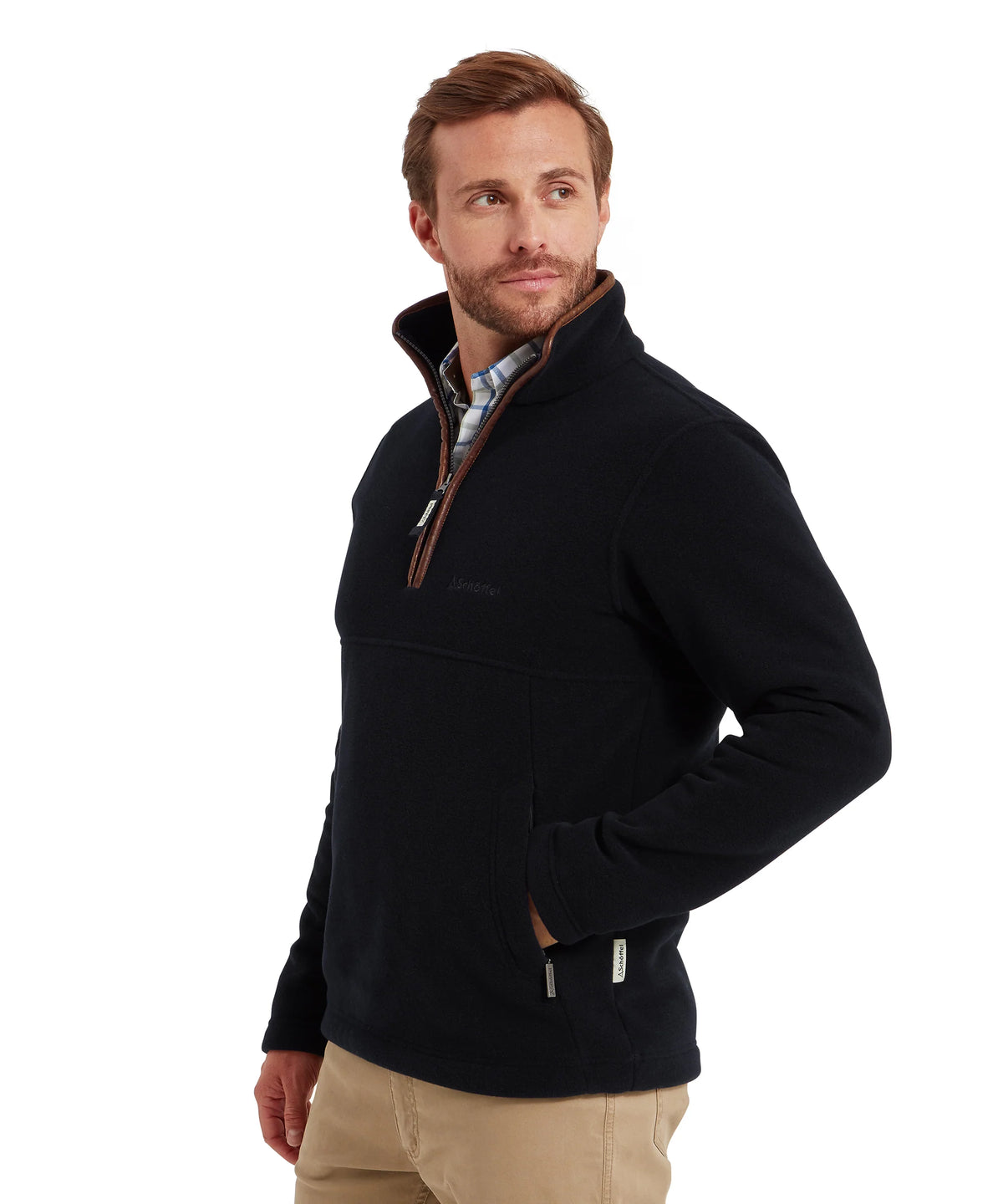 Schoffel Berkeley Navy Zip Fleece 22-21106 8880