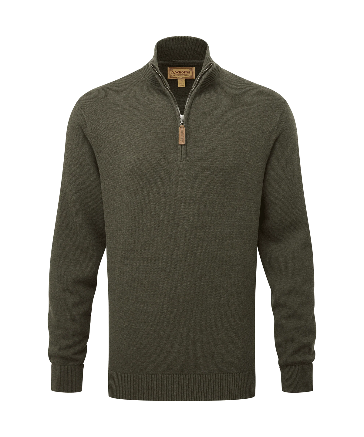 Schoffel Calton Zip Knit in Loden Green 20-3154 6790
