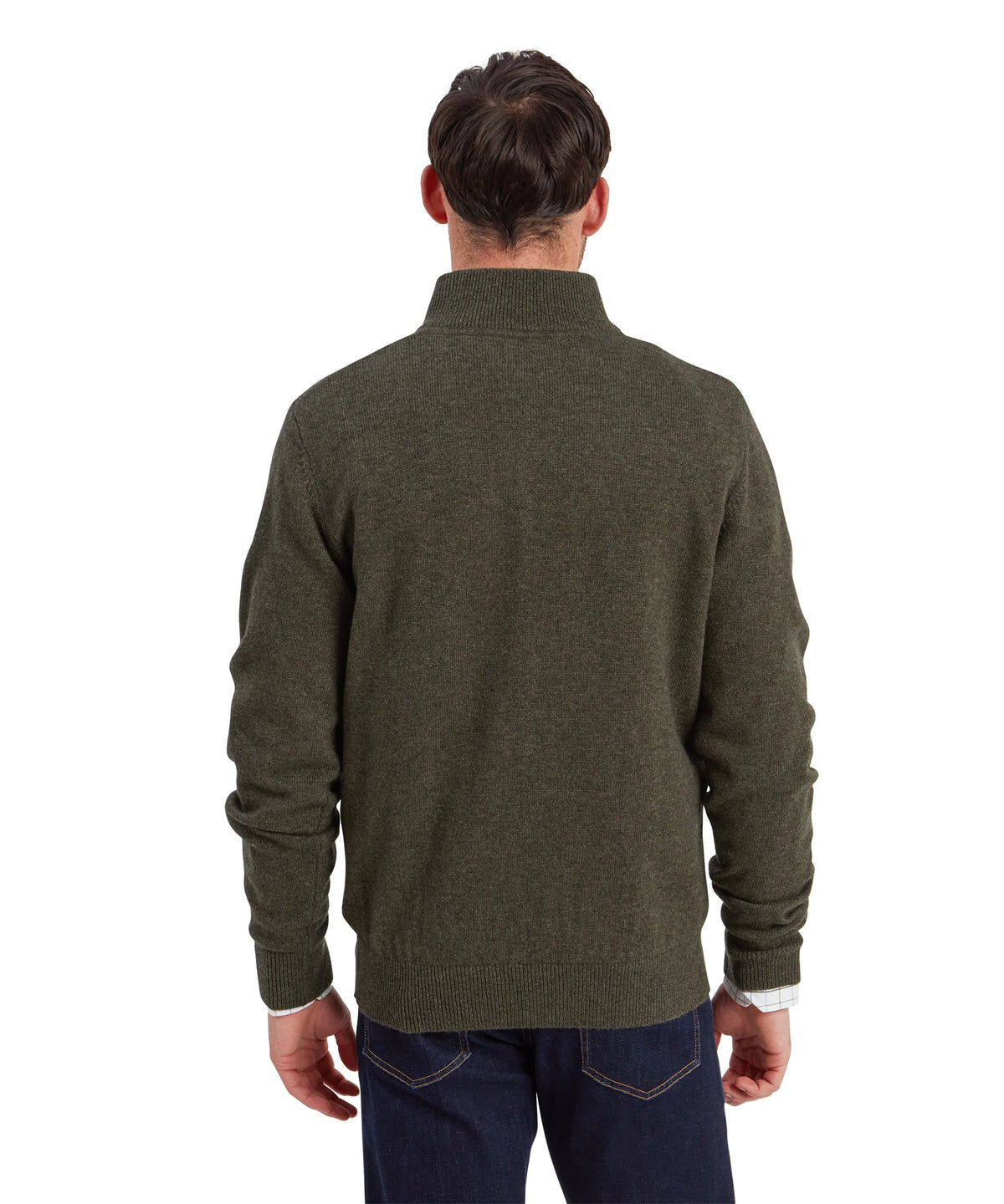 Schoffel Calton Zip Knit in Loden Green 20-3154 6790