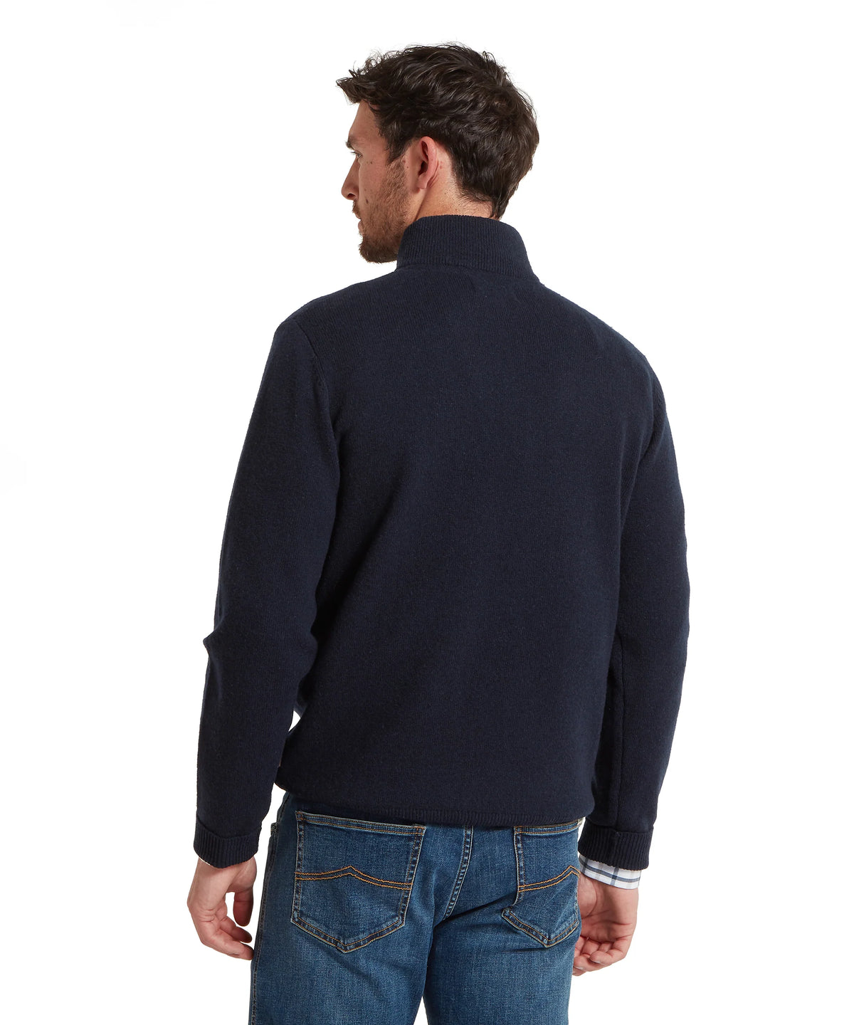 Schoffel Calton Zip Knit in Navy 20-3154 8880