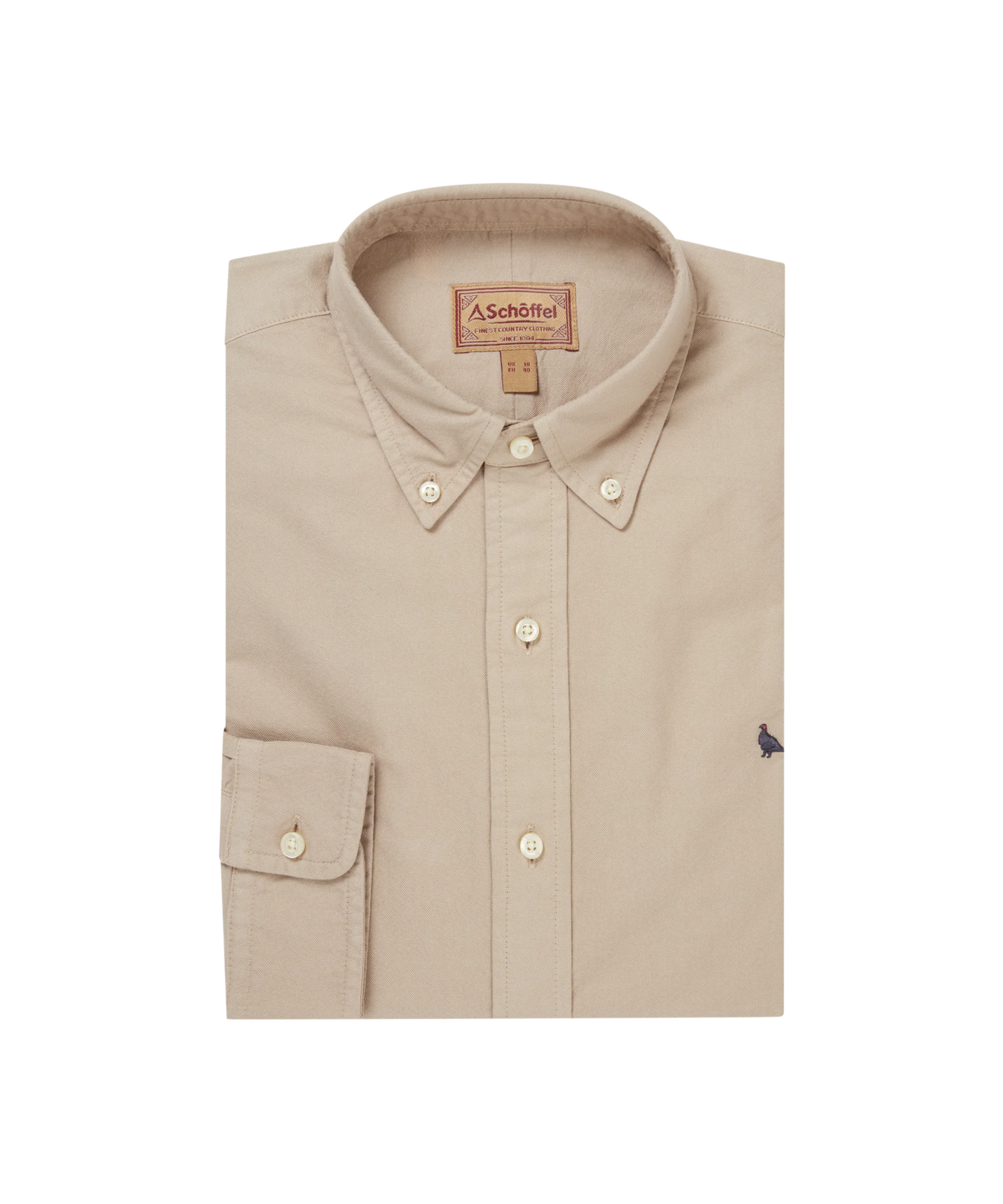 Schoffel Cobblestone Beige Oxford Shirt 20-4030 1613