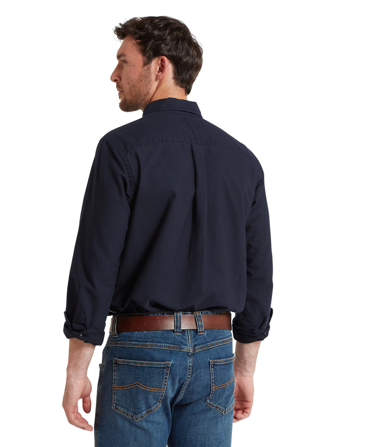Schoffel Navy Oxford Shirt 20-4030 8880