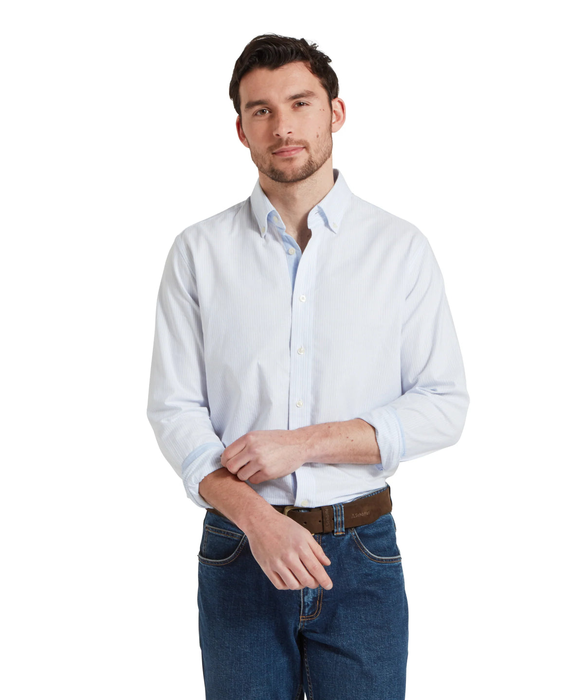 Schoffel Blue Stripe Shirt 20-4077 8294