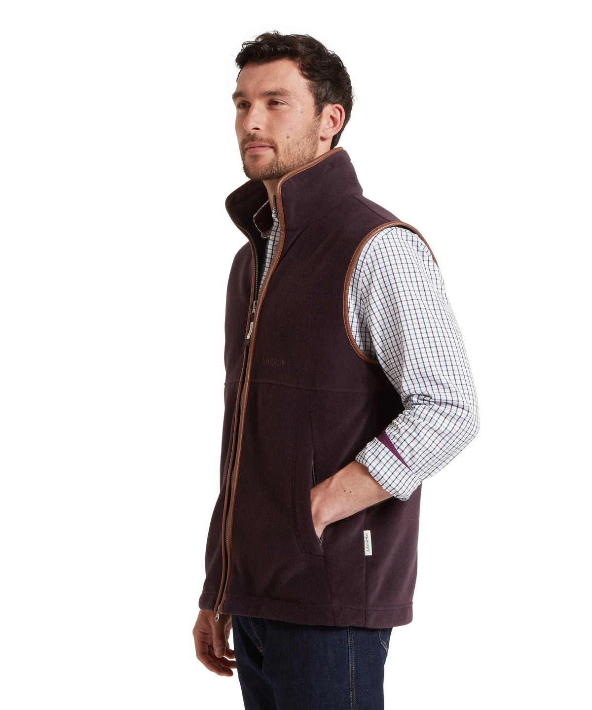 Schoffel Oakham Fleece Gilet Port Burgundy 22-1056 4998