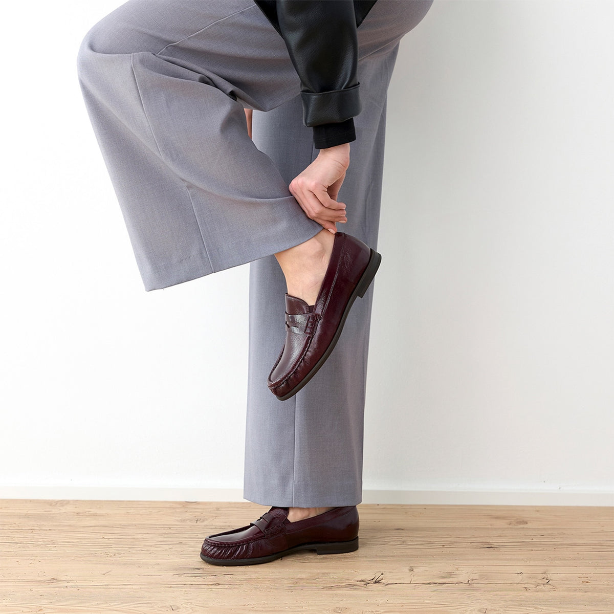 Paul Green Burgundy Loafers 1228 006