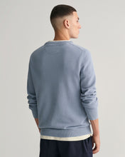 Load image into Gallery viewer, Gant 8040521 474 | Cotton Pique Crew Textured Knit in Dove Blue