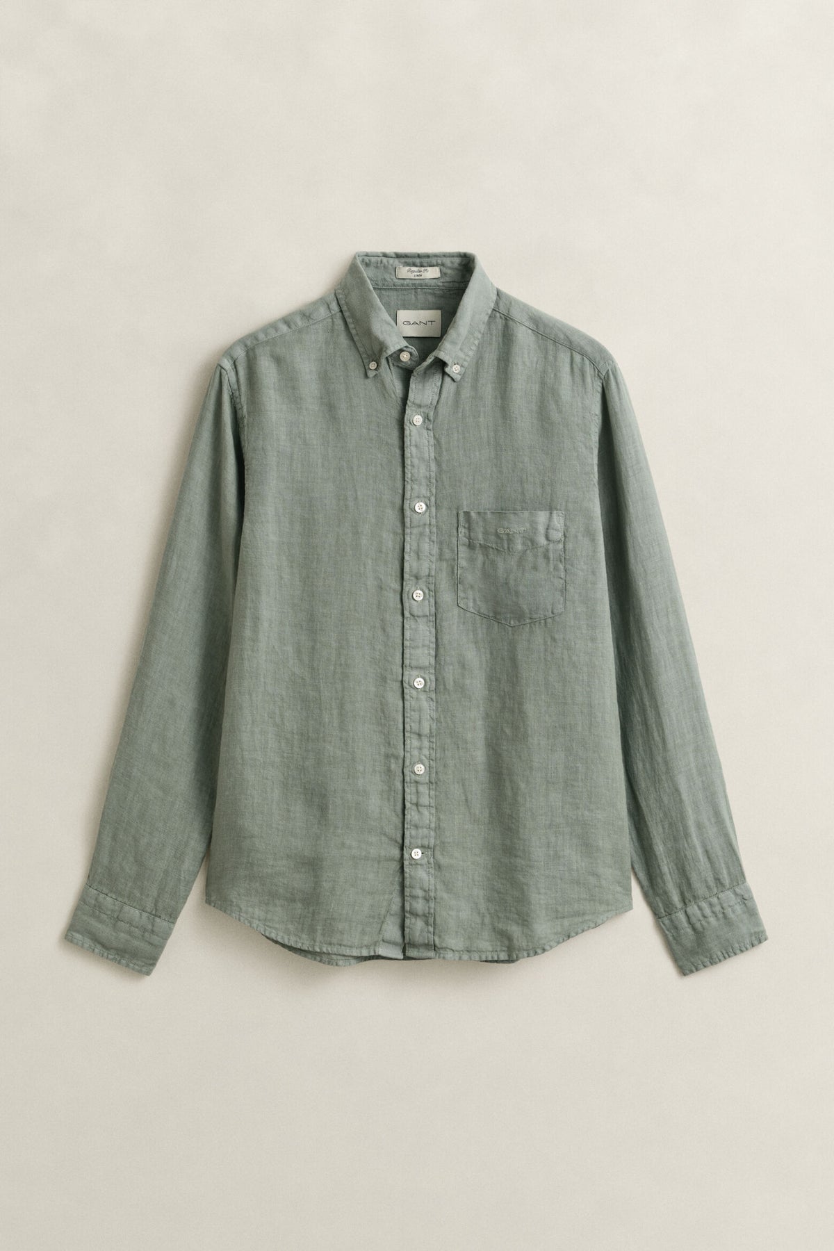 Gant Grey Green Linen Shirt 3240120 10