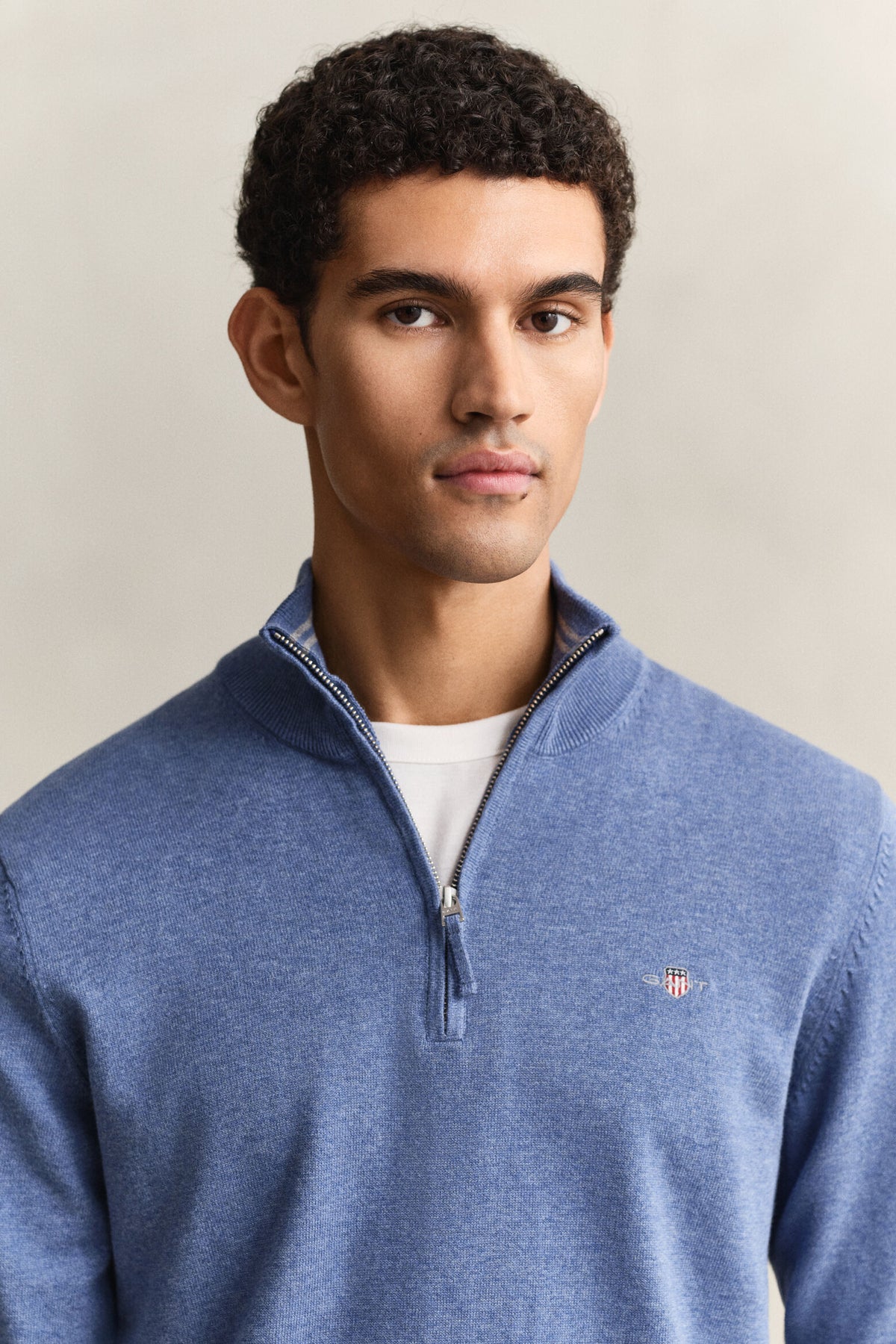 Gant Denim Blue Zip Knit 8030564 906