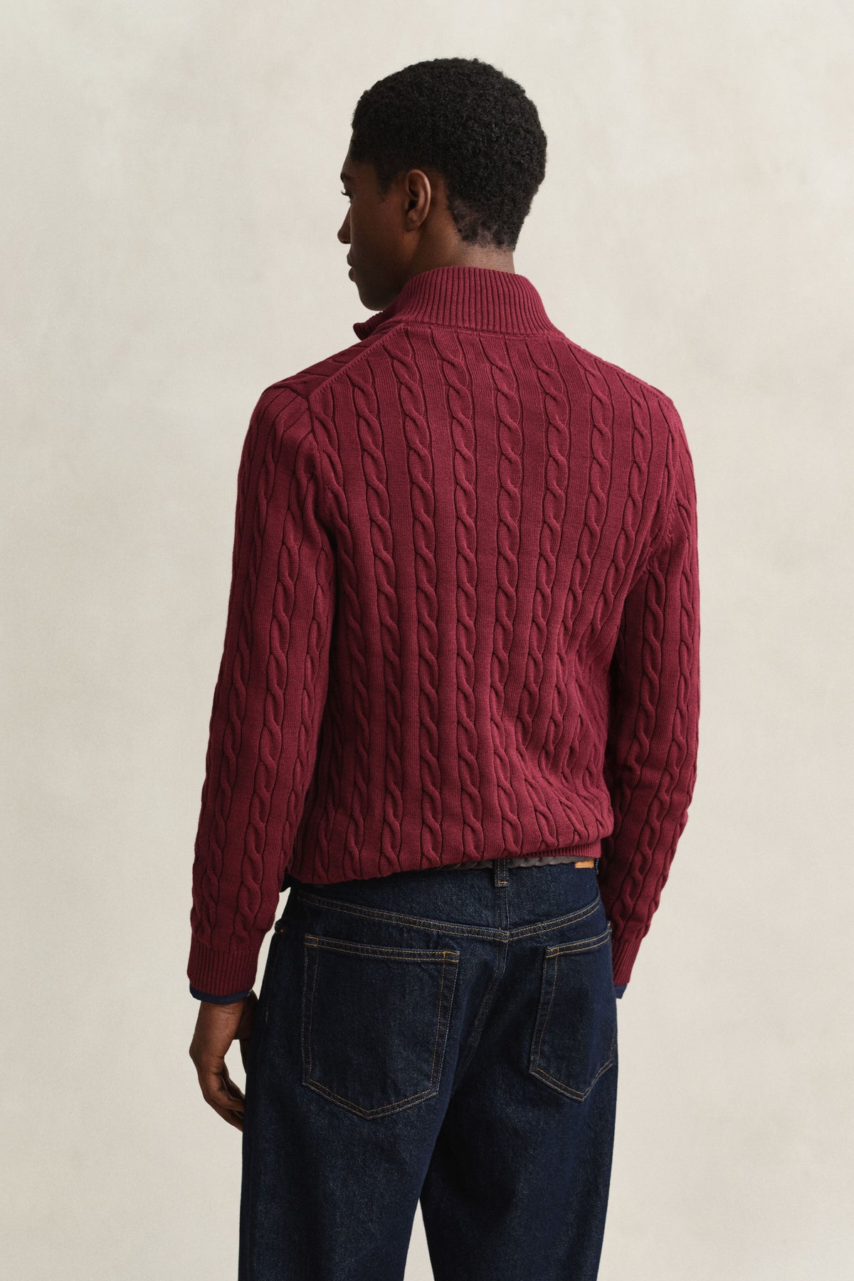 Gant Deep Wine Zip Knit 8050603 676