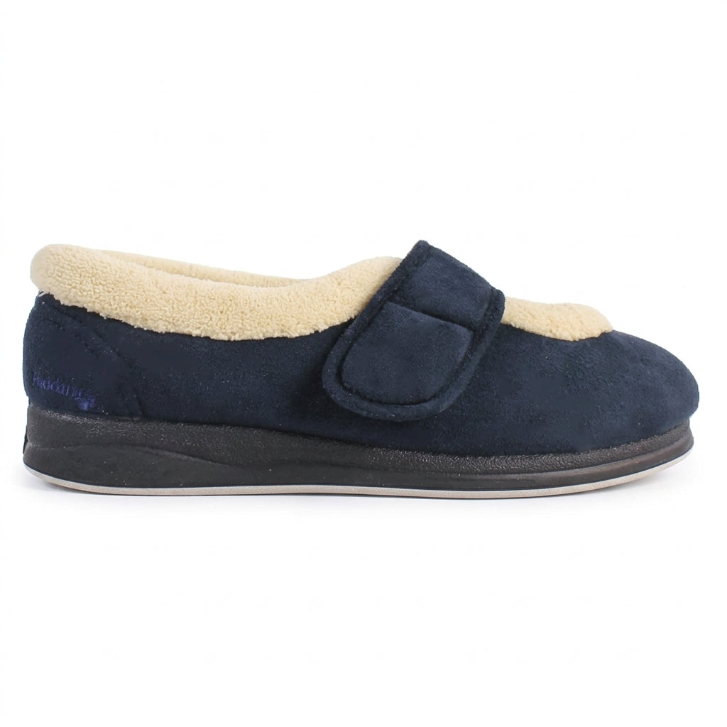 Padders Ladies Slippers Trixie Navy