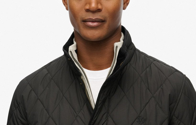 Superdry Black Quilted Jacket M5012225A 9KK