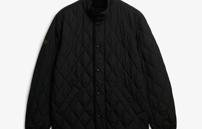 Superdry Black Quilted Jacket M5012225A 9KK