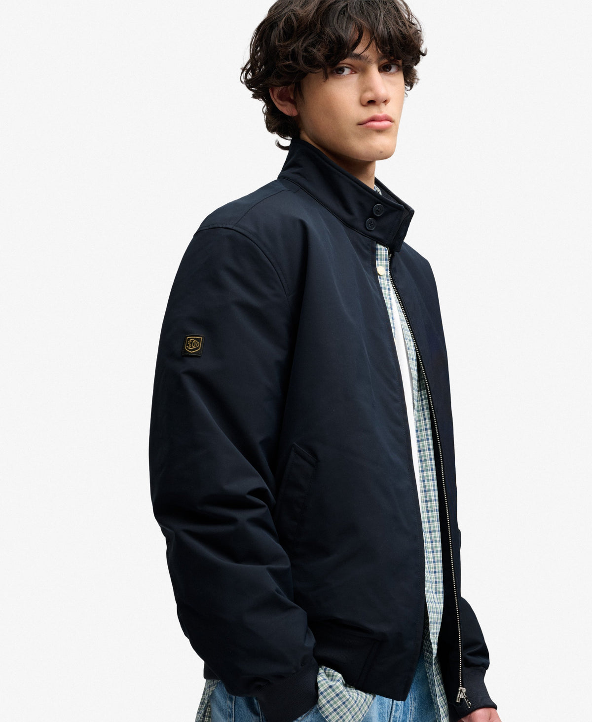 Superdry Navy Harrington Jacket M5012483A 98t