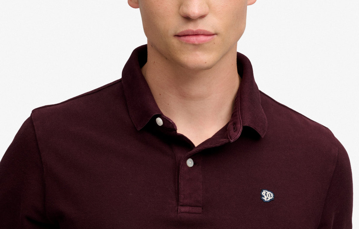Superdry Burgundy Polo Shirt M1110451A XPS