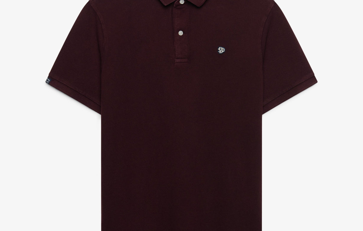 Superdry Burgundy Polo Shirt M1110451A XPS