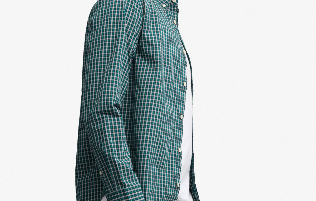 Superdry Green Check Shirt M4011196A L9H