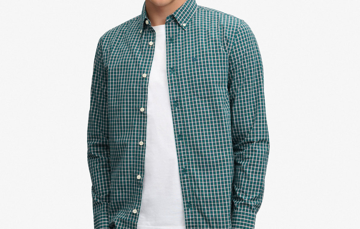 Superdry Green Check Shirt M4011196A L9H