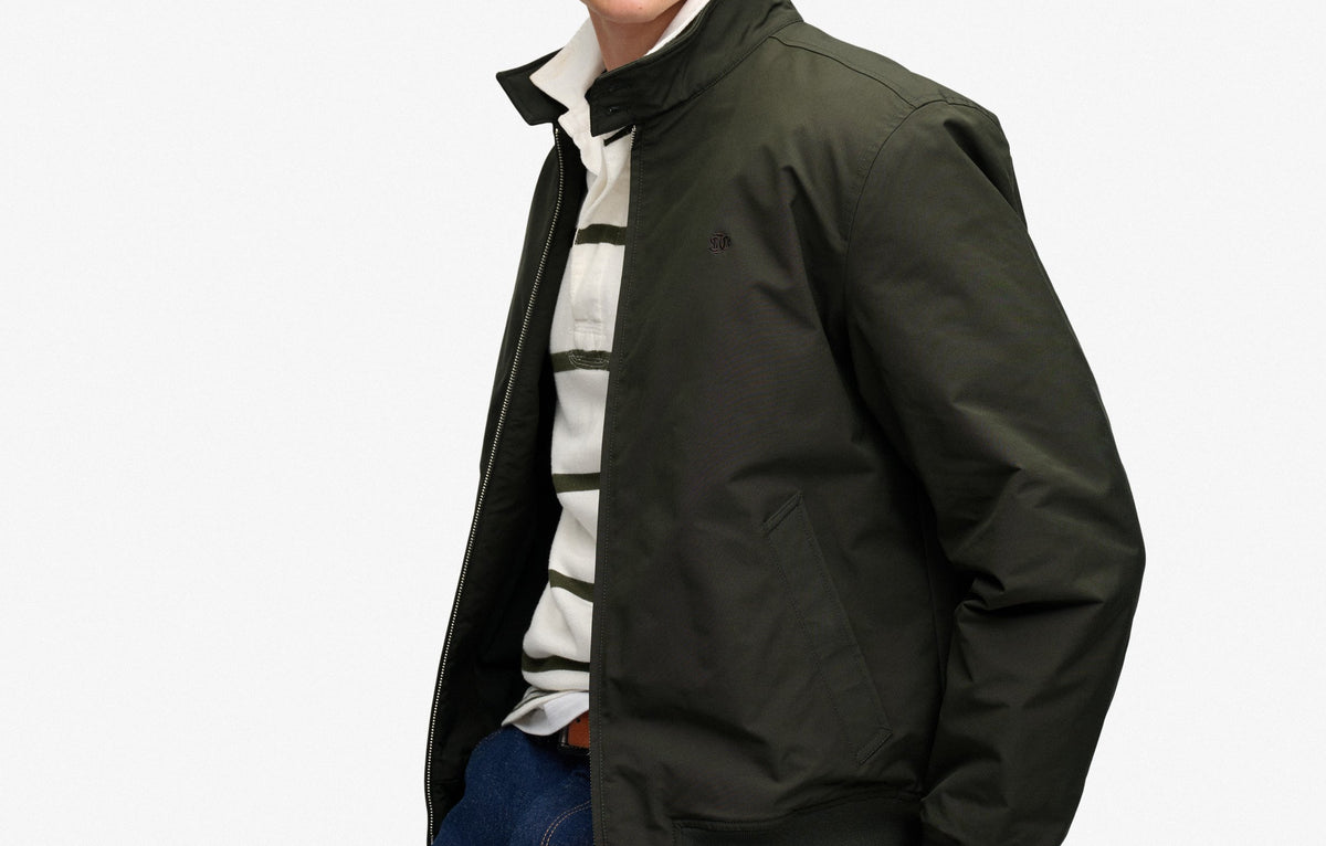 Superdry Olive Green Harrington Jacket M5012483A 1KM