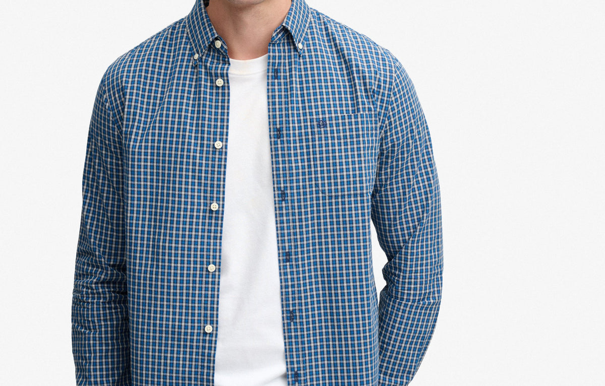 Superdry Blue Check Shirt M4011196A L9I