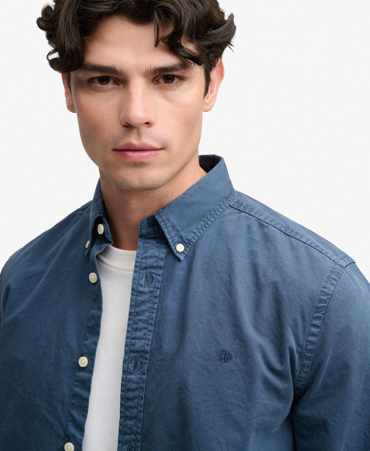 Superdry Slate Blue Shirt M4011194A L8B