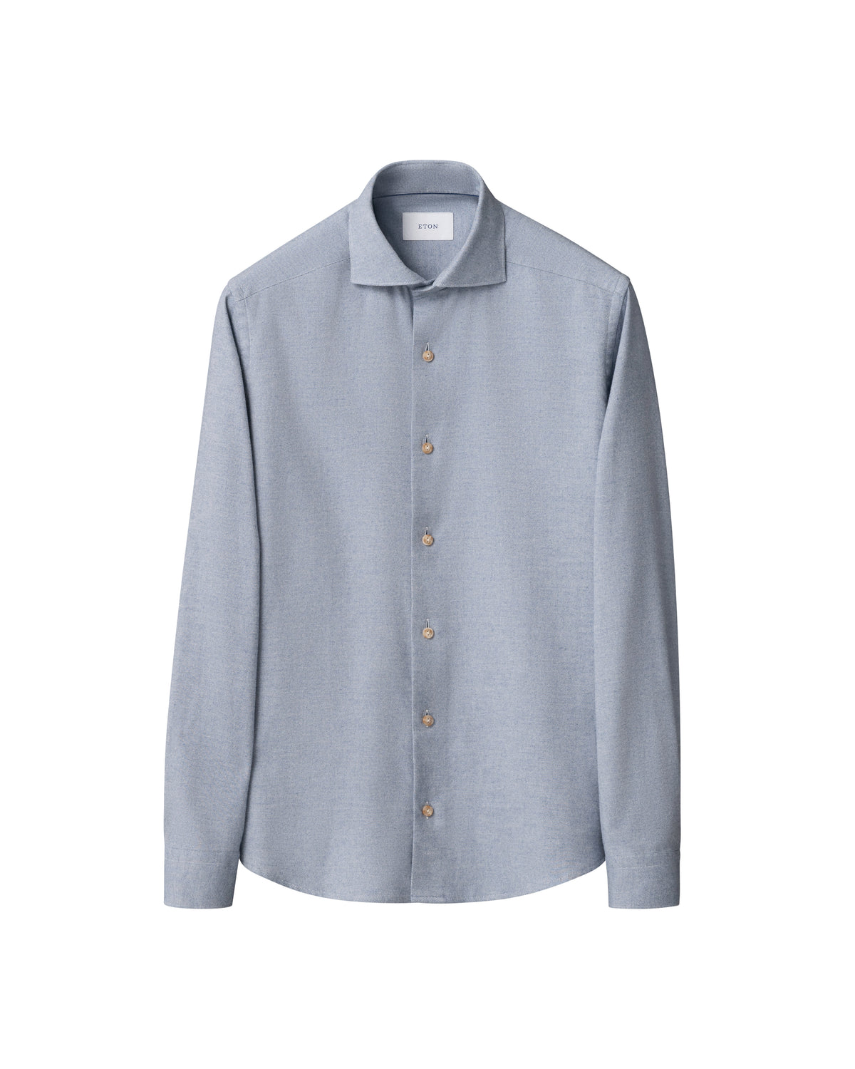 Eton Light Blue Soft Flannel Shirt 100015434 20