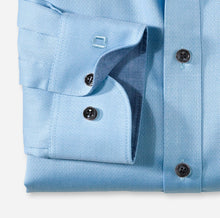 Load image into Gallery viewer, Olymp 0531-64 11 | Blue Shirt with Navy Buttons in Slim Body Fit