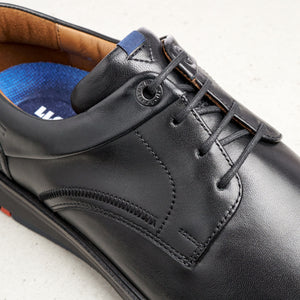 Lloyd Mathew | Leather Upper & Lined Dressy Casual Shoes in Black