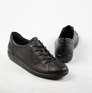 Ecco Lace Up Leather Shoes in Black 206503